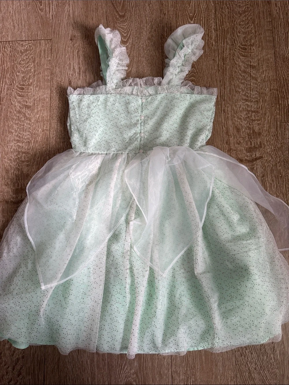 Disney Janie and jack Mint Sparkle Tulle Party Dress
